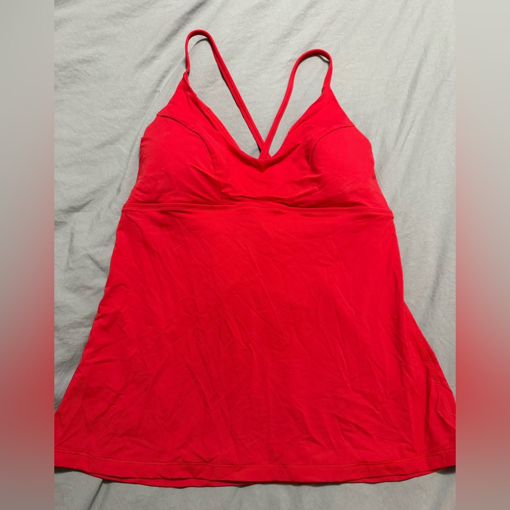Athleta Red Tankini Top